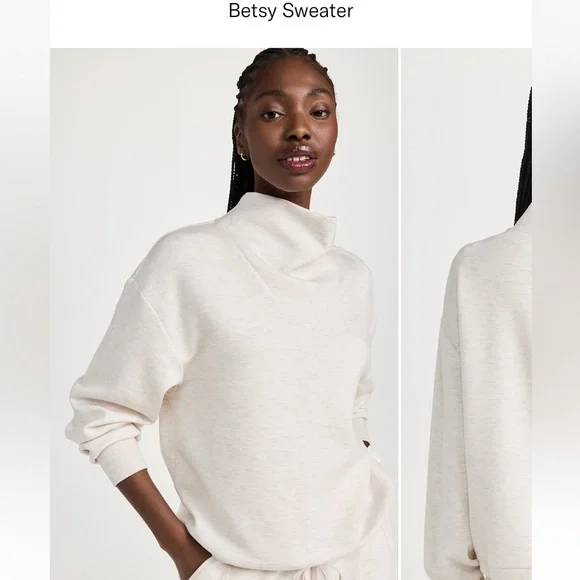 Women’s Varley funnel neck sweatshirt NEW - Picture 3 of 4